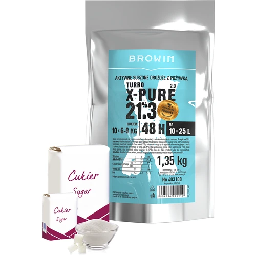Turbo Gist X-Pure 21,3%, 10 x 25 L, 1,35 kg - 3