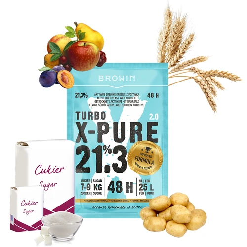 Turbo-gist X-Pure 21,3% 48 uur, 25 L - 4