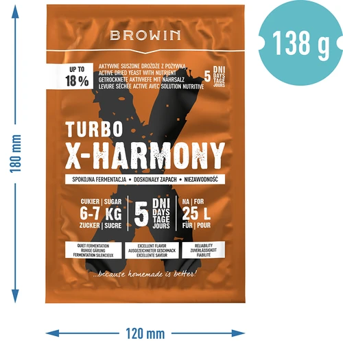 Turbo X-Harmony Gist 18%, 25 L, 138 g - 6