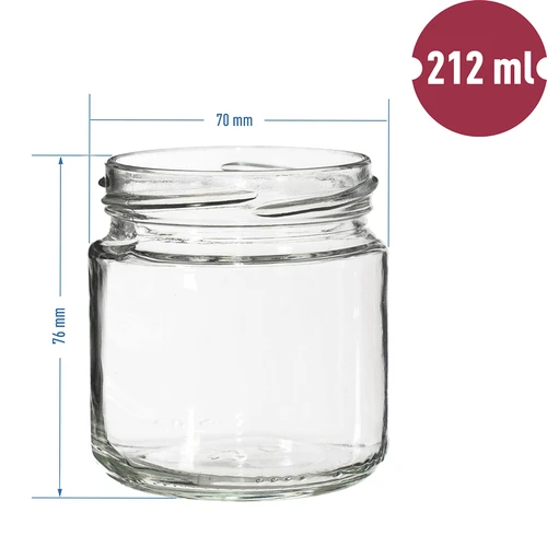 Twist-off pot 212 ml, fi 66 - 12 stuks - 7