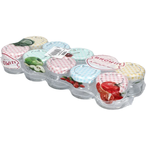 Twist-off pot 30 ml met gekleurde deksel fi 43 - 10 stuks - 2
