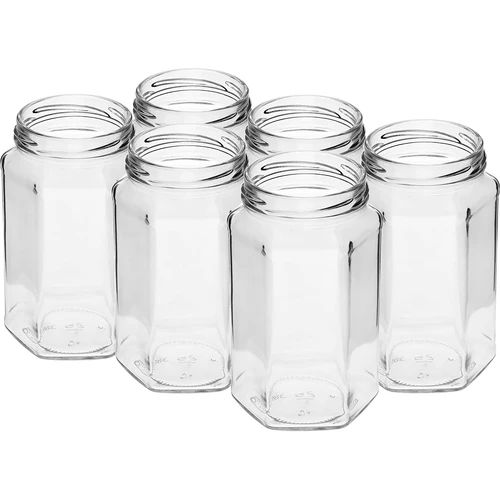 Twist-off pot 385ml met zwart deksel fi 63, 6 stuks. - 3