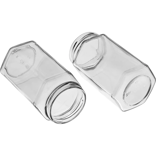 Twist-off pot 385ml met zwart deksel fi 63, 6 stuks. - 6