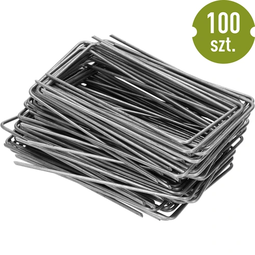U-pinnen voor landbouwdoek 100 stuks - 4