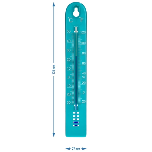 Universele thermometer (-30 tot +50°C), 17 cm, blauw - 4