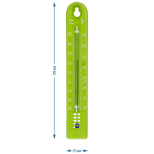 Universele thermometer (-30 tot +50°C), 17 cm, groen - 4