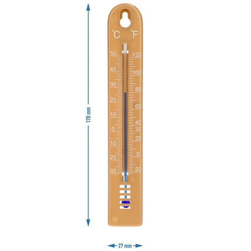 Universele thermometer (-30 tot +50°C), 17 cm, lichtbruin - 4