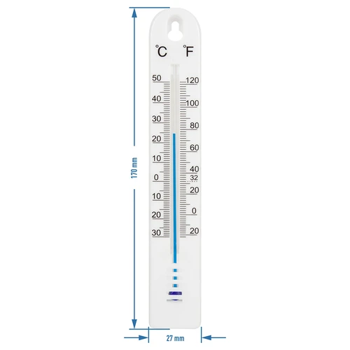 Universele thermometer (-30 tot +50°C), 17 cm, wit - 2