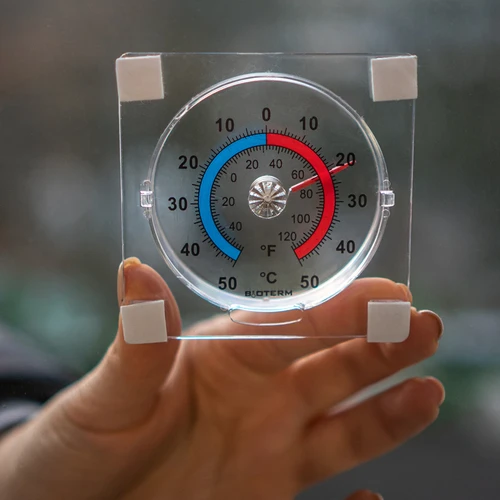 Universele transparante thermometer, zelfklevend (-50°C tot +50°C) - 4