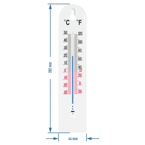 Universele witte thermometer (-30°C tot +50°C) 20cm - 2