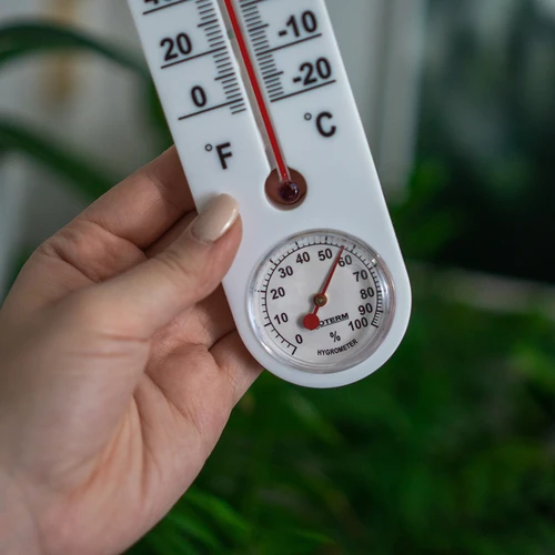 Universele witte thermometer met hygrometer (-20°C tot +50°C) 25cm - 4