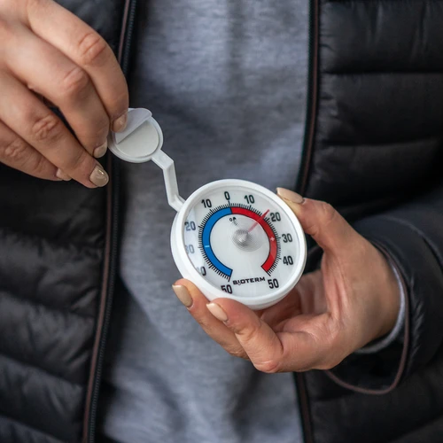 Universele zelfklevende thermometer (-50°C tot +50°C) Ø 7,2cm - 4