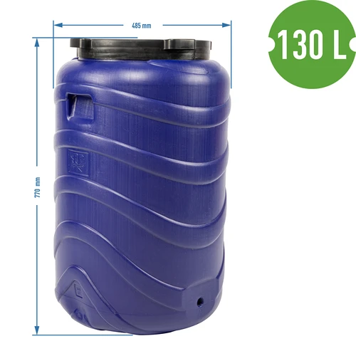 Vat voor augurken 130 L blauw - 9