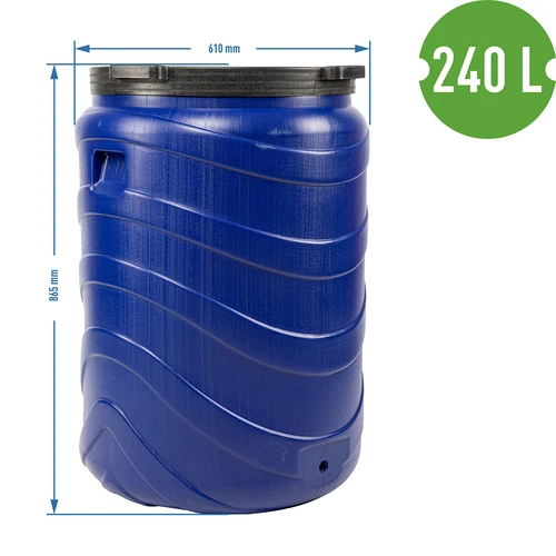 Vat voor fermentatie 240 L blauw - 9