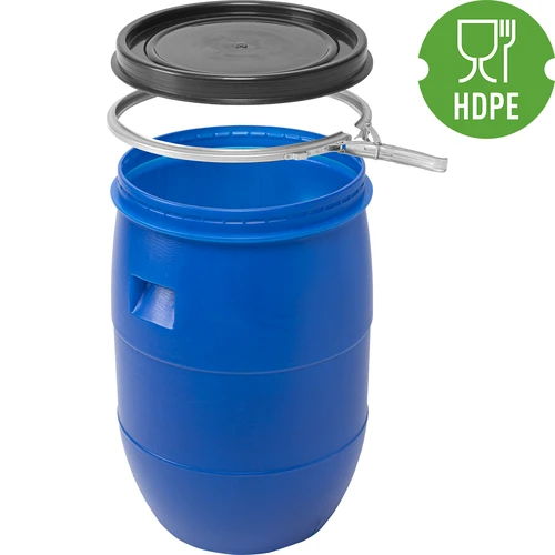 Vat voor kool 60 L, met drukring, blauw, Sterk - 3