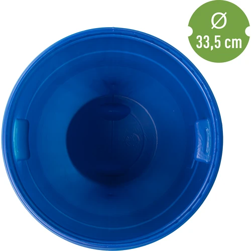 Vat voor kool 60 L, met drukring, blauw, Sterk - 4