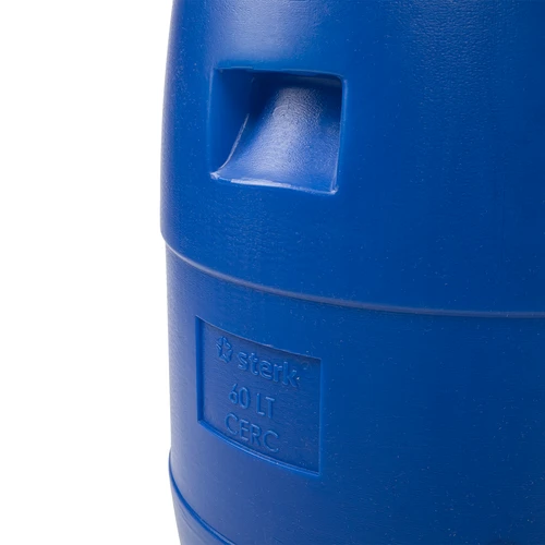 Vat voor kool 60 L, met drukring, blauw, Sterk - 7