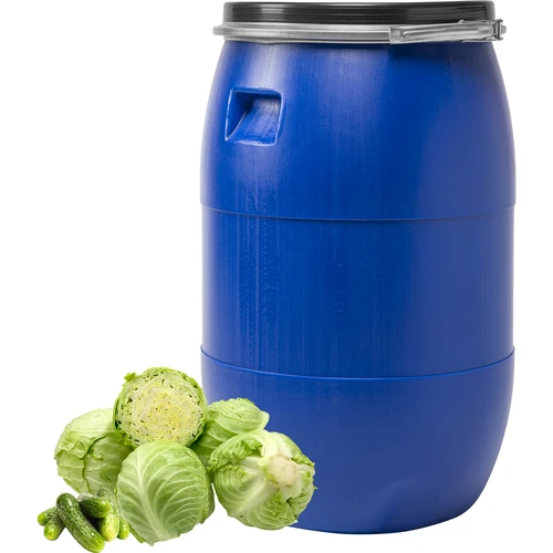 Vat voor kool 85 L, met drukring, blauw, Sterk - 2