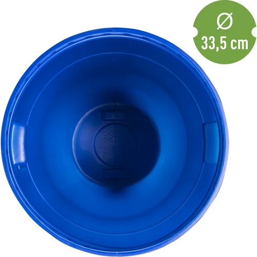 Vat voor kool 85 L, met drukring, blauw, Sterk - 4