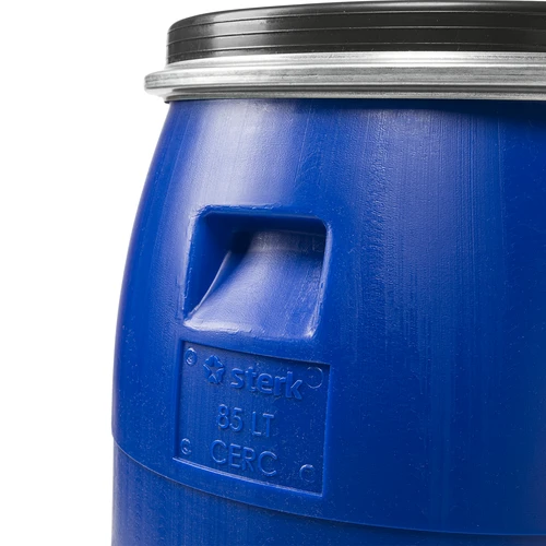 Vat voor kool 85 L, met drukring, blauw, Sterk - 7