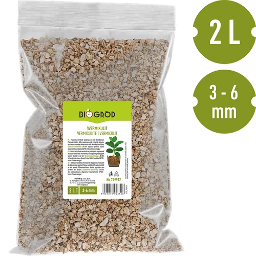 Vermiculiet voor kamerplanten en tuinieren, 2 L - 3