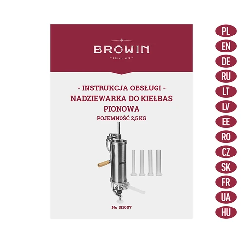 Verticale worstenvuller 2,5 kg - 9