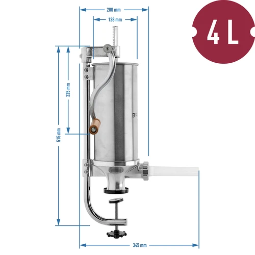 Verticale worstenvuller 4 kg - 10