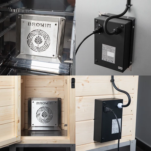 Verwarmingsmodule met ventilator, 1,5 kW – voor tuinrookovens - 5