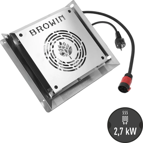 Verwarmingsmodule met ventilator, 2,7 kW – voor tuinrookovens