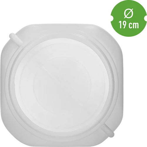 Vierkant Vat van 20 L, wit, met handvatten, Sterk - 5