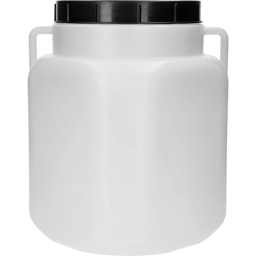 Vierkant Vat van 30 L, wit, met handvatten, Sterk - 2