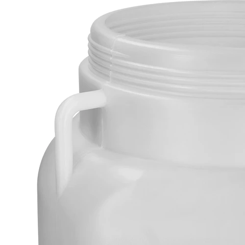 Vierkant Vat van 30 L, wit, met handvatten, Sterk - 7