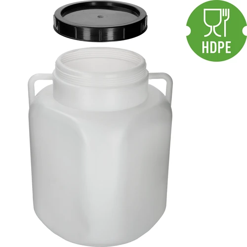 Vierkant Vat van 50 L, wit, met handvatten 50 L - 4