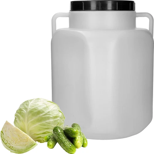 Vierkant Vat van 50 L, wit, met handvatten 50 L - 3