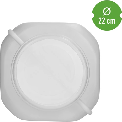 Vierkant Vat van 50 L, wit, met handvatten 50 L - 5