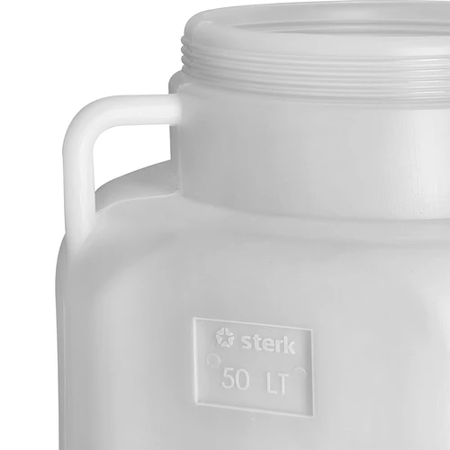 Vierkant Vat van 50 L, wit, met handvatten 50 L - 8