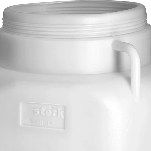 Vierkant Vat voor 40 L, wit, met handvatten, Sterk - 8
