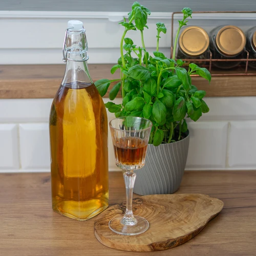 Vierkante fles 1L met luchtdichte beugelsluiting - 3