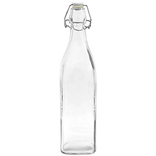 Vierkante fles met luchtdichte sluiting 0,5 L