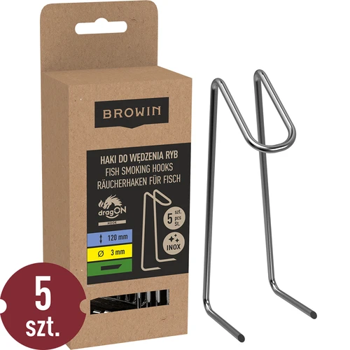 Vishaken voor roken - dubbel - 5 stuks