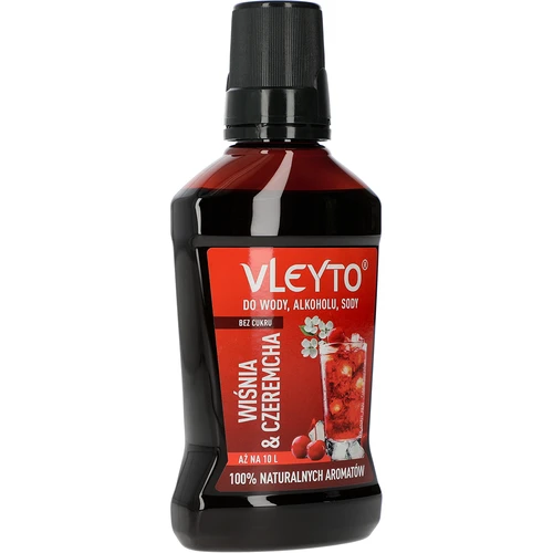 VLEYTO Kers & Vogelkers – smaakessence met natuurlijke aroma's, 250 ml - 3