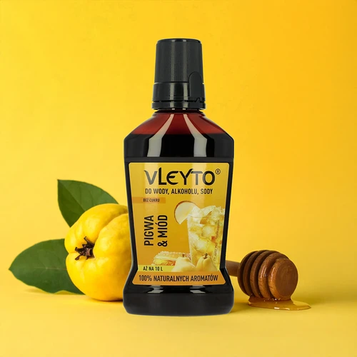 VLEYTO Kweepeer & Honing – smaakessence met natuurlijke aroma's, 250 ml - 4