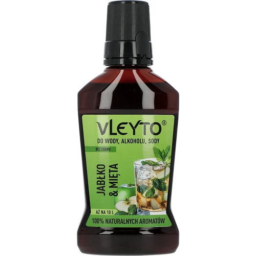 VLEYTO Munt & Appel – smaakessence met natuurlijke aroma's, 250 ml