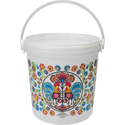Voedselemmer GWIOZDA - met deksel, 10 L