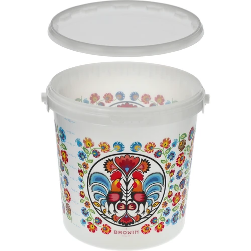 Voedselemmer GWIOZDA - met deksel, 10 L - 5