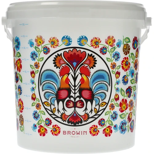Voedselemmer GWIOZDA - met deksel, 10 L - 2