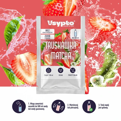 VSYPTO Aardbei Matcha, 3 g - 6