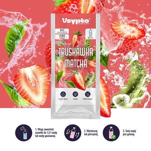 VSYPTO Aardbei Matcha, 9 g - 6