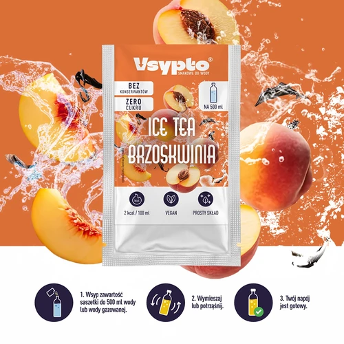 VSYPTO Ice Tea Perzik, 3 g - 6