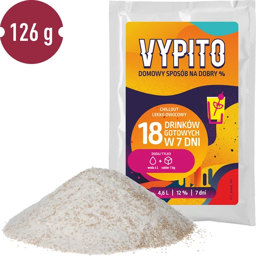 VYPITO 12%, zakje voor 18 drankjes - Chillout licht fruitig, 126 g - 3